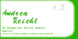 andrea reichl business card